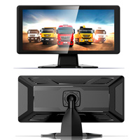 Caméra embarquée sans fil AHD 1080P 10,36 pouces avec CarPlay et Android Auto, enregistreur en boucle, système de caméra avant/arrière, moniteur d'angle mort pour camion