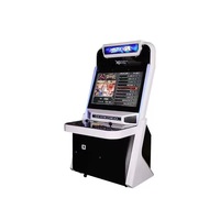 Borne d'arcade domestique 2 joueurs, console de jeux rétro, écran HD 32 pouces, machine de combat à double joystick avec jeux intégrés pour la famille