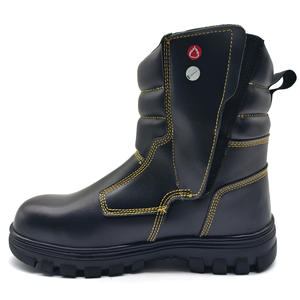 Couro genuíno Floresta Combate a Incêndios Botas Impermeável Outdoor Segurança Equipamentos com para Velcro Borracha Soft Sole Cross-Border - Product Image 1