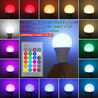 Produits de dropshipping 2026 Ampoule intelligente WiFi/Bluetooth RGB à intensité variable Lampe LED à changement de couleur Contrôle vocal pour la maison