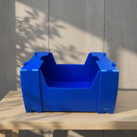 Boîte à fruits et légumes pliable en PP creux 45x25x8cm, caisse en plastique ondulé de qualité alimentaire, réutilisable, pliable, pour la logistique