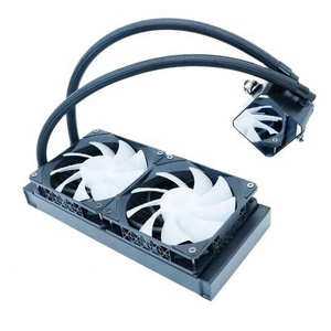 OEM tùy chỉnh RGB Quạt làm mát argb Đồng nhiệt spreader cho <span class=keywords><strong>PC</strong></span> chơi Game Máy tính để bàn CPU làm mát chất lỏng tản nhiệt 12V PWM điều khiển tốc độ - Product Image 2