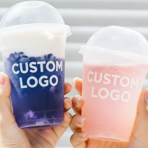 Vasos de Plástico PP de 16oz, 18oz y 20oz con Tapas para Beber, 90mm de Diámetro, Base Redonda, para Jugos, Se Acepta Logotipo Personalizado - Product Image 6