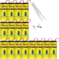 Buiten- en binnengebruik, duurzame, milieuvriendelijke, wegwerpbaar papieren kleefstrips voor muggen- en vliegenbestrijding, wandmontage