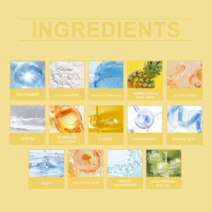 Mascarilla hidratante profunda con niacinamida, ilumina, desvanece manchas oscuras, uniforma el tono de la piel, retiene la humedad para piel seca, uso diario, 4 unidades - Product Image 2