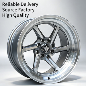 Cerchi Flowtone Weld Racing 8 Fori 4x100/114.3 15 Pollici 6 Razze OZ Cerchi in Lega Fusione Profonda Disponibili - Product Image 1