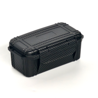 Boîte de transport de haute qualité, étui de protection en plastique, boîte à outils étanche, boîte à cigares noire, étui sec avec mousse personnalisable