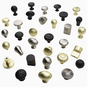 Tiradores Modernos para Muebles de Dormitorio y Baño, Manijas de Cocina de Aleación de Zinc, Tiradores Negros y Dorados para Cajones y Armarios - Product Image 1