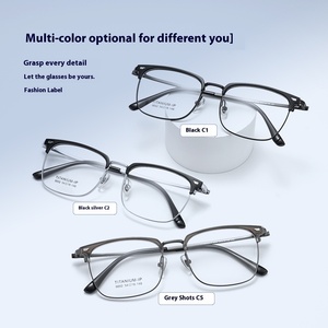 Cao cấp của nam giới 3D UV400 tầm nhìn ban đêm ống kính kính mát tinh khiết titan từ lông mày kính khung một gương bốn sử dụng - Product Image 5