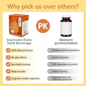 Extrait de Tian Ma à base de plantes de qualité alimentaire Gastrodia Elata poudre aide au sommeil pour boire emballé dans un récipient en plastique - Product Image 5