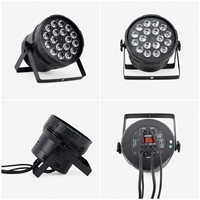 18PCS*10W LED 4-en-1 Par Light 25 °   Wash Angel Projecteur LED Par Can à intensité linéairement variable pour scène, discothèques, événements et fêtes