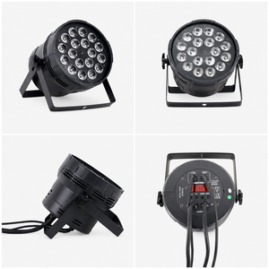 18PCS*10W LED 4-en-<span class=keywords><strong>1</strong></span> Par Light 25 °   Wash Angel Projecteur LED Par Can à intensité linéairement variable pour scène, discothèques, événements et fêtes - Product Image 2
