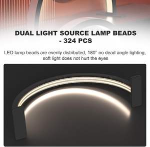 Новейшая <span class=keywords><strong>2025</strong></span> лампа Полумесяца настольная лампа для ресниц, высокая яркость для профессионалов - Product Image 5