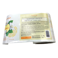 Étiquettes transparentes personnalisées en PET imperméables, autocollants adhésifs haute brillance pour l'emballage de flacons de shampoing et de crème de douche