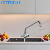 Top Line 12 pouces en laiton tableau de travail robinet propagation pivotant poignet poignée pont monté robinet pour cuisine salle de bain lavabo