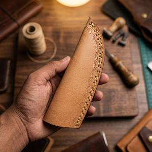 Couteau à lame fixe Drop Point en acier Damas, manche en bois Pakka bleu, couteau de survie pour le camping et le bricolage - Garantie 3 ans, prix abordables - Product Image 5