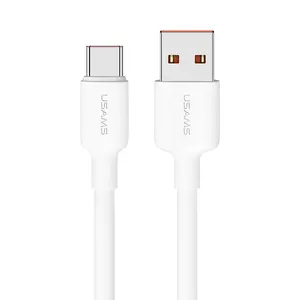 USAMS 2023 소비자 전자 PVC 내구성 소재 USB 타입 C 휴대 전화 데이터 케이블에