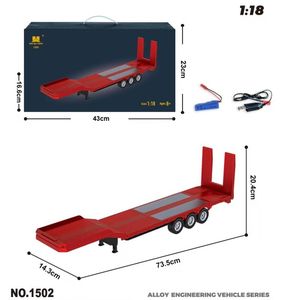 <span class=keywords><strong>Camion</strong></span> Radiocomandato in Lega Huina 1501 1502 770S V8 1/18, Rimorchio da Cantiere 19 Canali 2.4G con Luci e Suoni, Veicolo <span class=keywords><strong>Giocattolo</strong></span> RC - Product Image 5