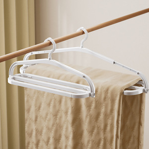 Multifunctional Extendable Coat Rack White Hook Type For Clothes Drying And Storage Bedroom Balcony Use - Product Image 2