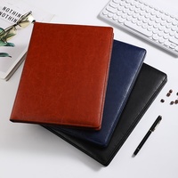 Carpeta multifuncional con calculadora de 12 dígitos, 8 dígitos, logo a4, suministros de oficina, carpeta de cuero, venta al por mayor