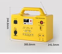 Générateur d'énergie solaire portable Pine 360Wh avec kit d'éclairage solaire à 6 ampoules LED MPPT 12V pour la maison, le camping et les situations d'urgence