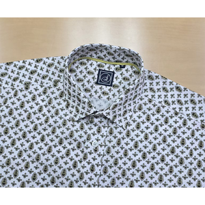 เสื้อเชิ้ตผ้าคอตตอนพิมพ์ลายผ้าปอปลินแขนยาวสำหรับผู้ชายผ้าทอสำหรับใส่ทำงานในสำนักงานดีไซน์ใหม่ - Product Image 2