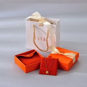 Fashionable Suede Soft Velvet <b>Laminated</b> Card Bag Jewelry <b>Pouch</b> Custom Logo Jewelry Gift Bag Set Jewelry Packaging <b>Pouch</b> - Product Image 2