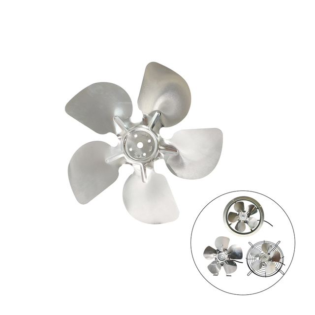 Kiron 154mm Sucking or Blowing Aluminum Fan Blade for Shaded Pole Refrigeration Condenser and Evaporator Motor