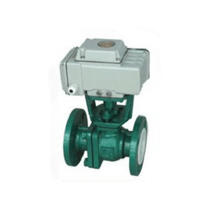 Q941F4-10C/Q941F46 บอลวาล์วแบบมีฟลูออรีนเคลือบไฟฟ้า 2 นิ้ว สำหรับการใช้งานของเหลวเคมีที่อุณหภูมิปกติ - Product Image 1