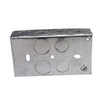 Boîtes de jonction électriques QINKAI QK 3x3 4x4 en acier galvanisé inoxydable pour câbles, prises et interrupteurs, couleur argent, basse tension