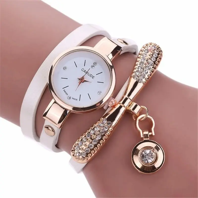 2023 Luxury Brand Leather Quartz Watch Lady Dress Jewelry Wristwatch Casual Women Bracelet Watch