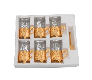 Ensemble tasse et soucoupe avec poignée et cuillère, souvenir de Ramadan, cadeau islamique - Product Image 2