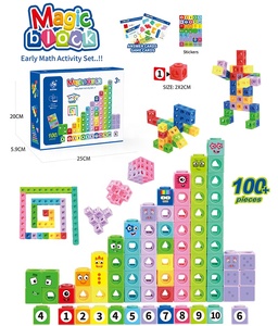 MST Toys 100 Pezzi Blocchi da Costruzione Creativi Fai-da-Te, Strumento Educativo per l'Apprendimento della Matematica, Cubi da Gioco per Bambini - Product Image 3