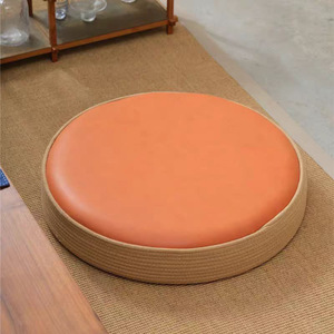 Cojín de Asiento Japonés de Ratán con Mesa de Centro, Diseño Moderno y Cómodo, Ahorro de Espacio, para Dormitorios y Áreas Comunes - Hostelería de Madera - Product Image 5