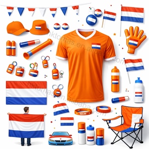Artículos de Apoyo para Fans: Bolsas de Regalo para Fans de Fútbol con Sonajero de Tambor, Vuvuzela, Bandera de Espuma, Claqueta y Bocina - Product Image 1