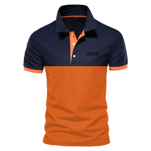 Camiseta <span class=keywords><strong>Polo</strong></span> con Diseño de Parches de Colores al por Mayor, Estilo Europeo Americano, Deportiva, para Golf, Ropa Urbana, Personalizada para <span class=keywords><strong>Hombre</strong></span> - Product Image 4