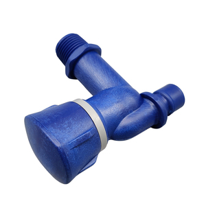 2026 New Design Squared <b>Handle</b> Blue Plastic Water Tap Abs Wall Mounted Faucet - Product Image 2
