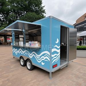 Chariot de restaurant 2025, conception de kiosque mobile pour crêpes, à vendre, remorque de camion de nourriture - Product Image 2