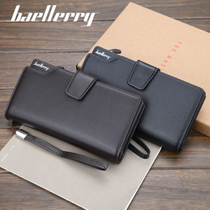 Baellerry Men's <b>Long</b> Wallet Pu Leather Large Capacity Zipper Clutch <b>Bag</b> For Everyday Use - Product Image 5