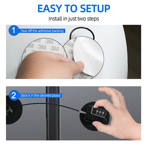 Verrou de sécurité numérique pour réfrigérateur et congélateur, verrou de <span class=keywords><strong>porte</strong></span> de réfrigérateur pour bébé, verrou de sécurité pour enfant - Product Image 2