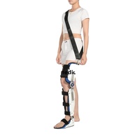 Attelle orthopédique réglable multi-fixation antidérapante pour genou, cheville et pied, soutien post-chirurgical pour la rééducation des membres inférieurs
