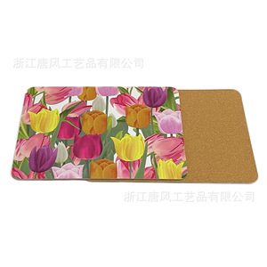 Mantel Individual de MDF Tangfeng de Zhejiang con Diseño de Tulipanes, Antideslizante y Aislante del Calor para Protección de Vajilla - Product Image 2