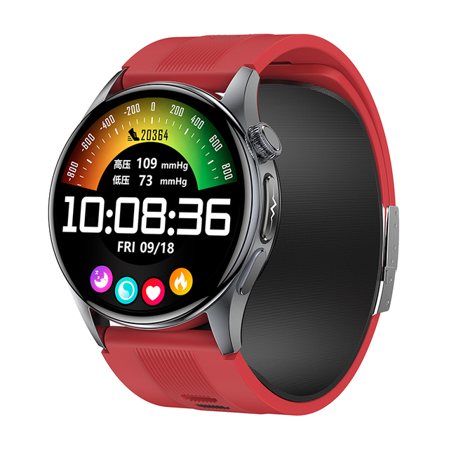 ECG Air Pump Blood Pressure Smart Watch AI Diagnosis Sleep Monitoring Remote Care Bluetooth Music Control