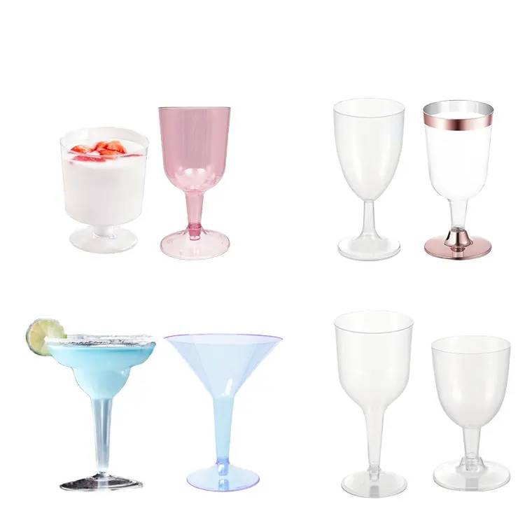 Martini Glas Hard Plastic Feestbekers Plastic Wijnglas Voor Bruiloft