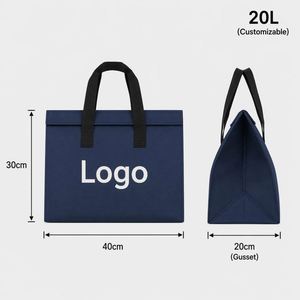 Sac isotherme personnalisé avec logo, grande capacité 20L, sac de livraison alimentaire thermique, sac de courses réutilisable en aluminium imperméable - Product Image 3