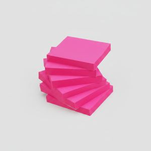 Blocs-notes autocollants Rose Rouge 3x3, lot de 6 blocs avec 100 feuilles/bloc, notes adhésives - Product Image 4