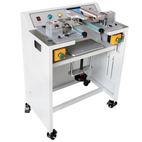 Machine d'emballage semi-automatique pneumatique à découpe et thermoscellage pour films rétractables, idéale pour l'emballage de vaisselle, de boîtes cadeaux et de cartons