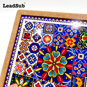 5.5 אינץ 7.5 אינץ 9.5 אינץ 'עיצוב מותאם אישית קרמי חשיש טריוטים סובלימציה פחית עץ טריוטים מחצלת רכבת מחצלת רכבת - Product Image 5