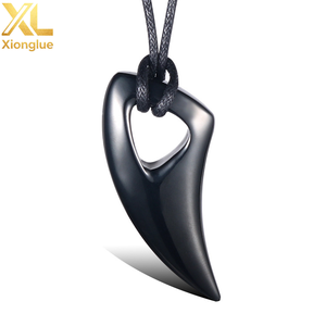 Wholesale Men's Trendy Stainless Steel Wolf Teeth Pendant Necklace Waterproof Veterans <b>Memorial</b> <b>Gift</b> with New Style - Product Image 2