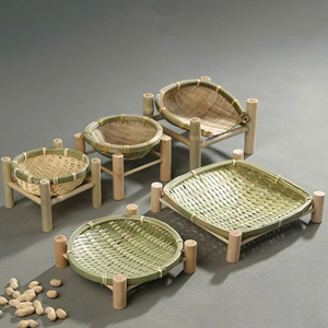 Estantes de Bambú Mini Hechos a Mano en Vietnam con Bandejas, Decoración Natural Tejida para Restaurantes y Cocinas, Proveedor de Estantes de Almacenamiento - Product Image 1